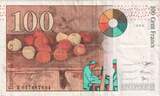 France 100 Francs 1998 Cézanne, X.057, Fayette:74.2, KM:158a EF(40-45)