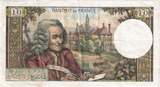 France 10 Francs 1970 Voltaire, 1970-05-08, P.583 VF(30-35)