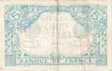 France 5 Francs 1912 Bleu, 1912-08-05, L.750 EF(40-45)