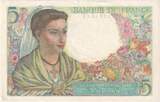 France 5 Francs 1943 Berger, 1943-06-02, H.20 AU(55-58)