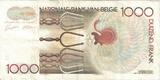 Belgium 1000 Francs Banknote, Undated (1980-96), KM:144a EF(40-45)