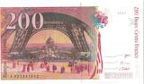 France 200 Francs 1996 Eiffel, A.023, Fayette:75.2, KM:159a UNC(64)