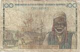 French Equatorial Africa 100 Francs Banknote, EQUATORIAL AFRICAN STATES, Undated (1961-62), KM:1e F(12-15)
