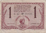 France 1 Franc 1922 Chateauroux, Pirot:46-30 AU(50-53)