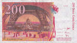 France 200 Francs 1996 Eiffel, N.040, Fayette:75.3a, KM:159b AU(50-53)
