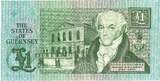 Guernsey 1 Pound Banknote, UNDATED 1991, KM:52b AU(55-58)