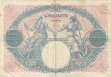 France 50 Francs 1925 Bleu et Rose, T.11637, Fayette:14.38, KM:64g VF(20-25)