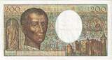 France 200 Francs 1982 Montesquieu, C.011, Fayette:70.2, KM:155a AU(50-53)