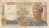 France 50 Francs 1937 Cérès, A.5746, Fayette:17.35, KM:81 VF(20-25)
