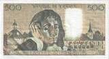 France 500 Francs 1984 Pascal, Q.210, Fayette:71.31, KM:156e AU(55-58)