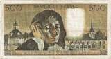 France 500 Francs 1970 Pascal, G.23, Fayette:71.5, KM:156a VF(20-25)