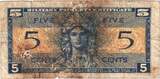 United States 5 Cents 1954 Banknote, KM:M29a F(12-15)