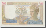 France 50 Francs 1938 Cérès, 1938-03-17, Fayette:18.10, KM:85b UNC(64)