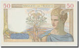 France 50 Francs 1937 Cérès, 1937-12-30, Fayette:18.6, KM:85b UNC(63)
