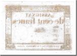 France 100 Francs 1795 Banknote, Bellet, KM:A78, Lafaurie:173 AU(55-58)
