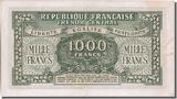 France 1000 Francs 1945 Banknote, 1943-1945 Marianne, Fayette:V 13 UNC(63)