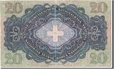Switzerland 20 Franken 1947 Banknote, 1947-10-16 AU(50-53)