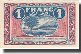 Algeria 1 Franc 1918 Banknote, Chambre de Commerce, 1918-03-09 UNC(63)