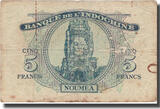 New Hebrides 5 Francs Banknote, KM:5 VF(20-25)