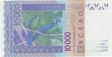 West African States 10,000 Francs Banknote, 2003, KM:118Aa UNC(63)