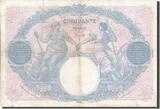 France 50 Francs 1921 Banknote, 50 F 1889-1927 