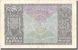 Spain 25 Pesetas 1940 Banknote, 1940-01-09, KM:116a EF(40-45)