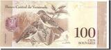 Venezuela 100 Bolivares 2009 Banknote, 2009-09-03, KM:93c UNC(65-70)