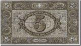 Switzerland 5 Franken 1939 Banknote, 1939-05-17 EF(40-45)