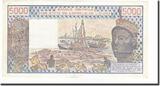 West African States 5000 Francs 1982 Banknote, KM:708Kf EF(40-45)