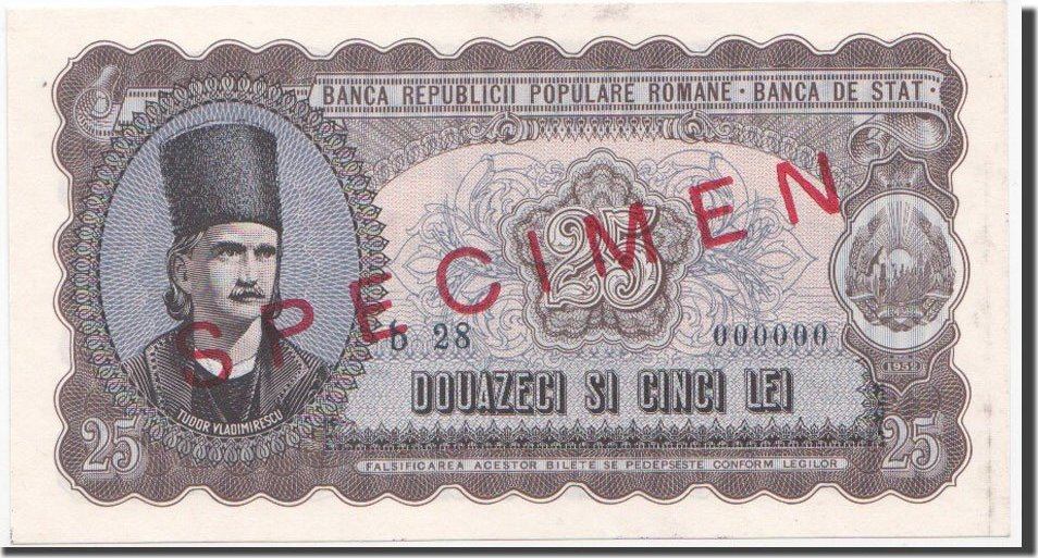 Romania 5 Lei 1952 Specimen