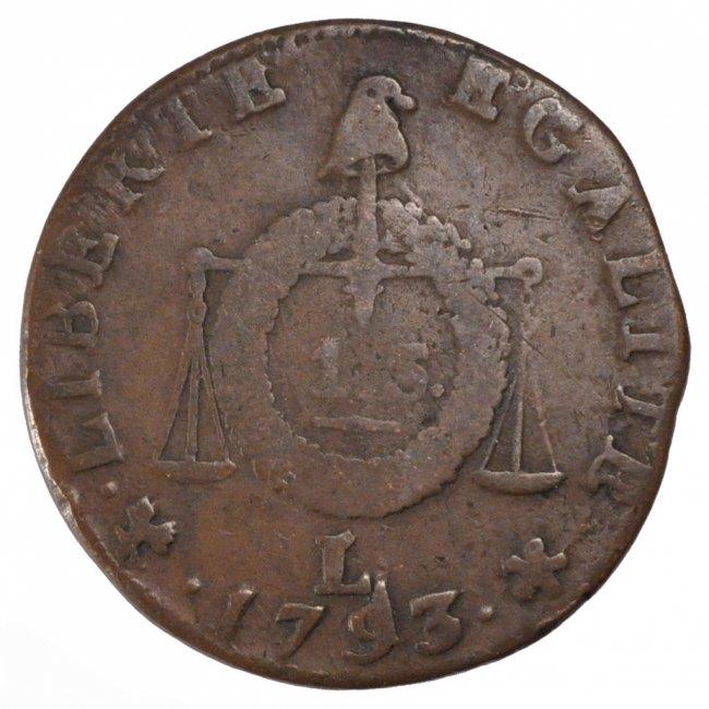 Монета sol. France 1793 монета. Монета l. Официальная монета Sol.