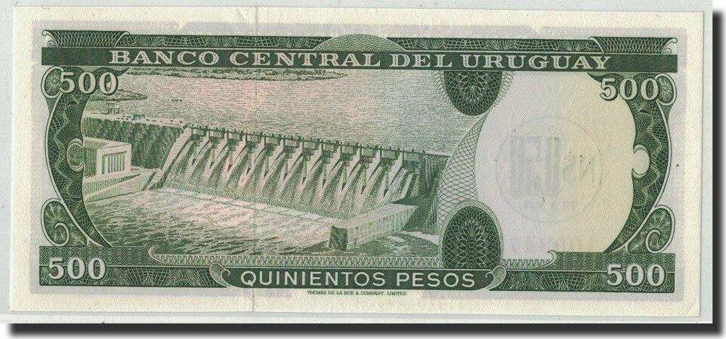 Uruguay 500 Pesos Banknote, Undated (1967), KM:48a UNC(65-70)