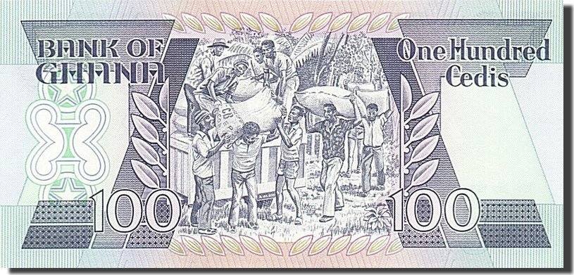 100 Cedis 1986 Ghana Banknote 07 15 Unc 65 70 Ma S 100 Cedis 1986 Ghana Banknote 07 15 Unc 65 70