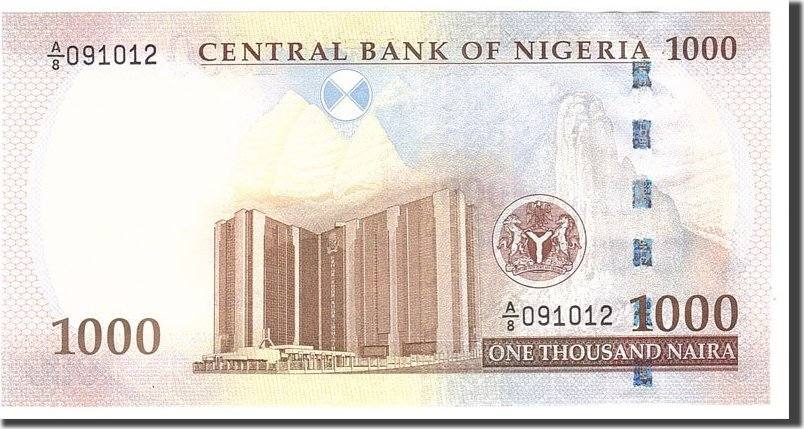 NIGERIA 2005 1000 NAIRA UNC PICK 36a