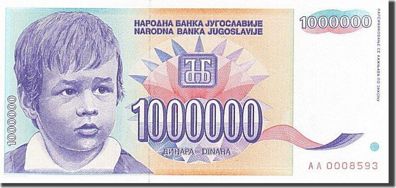 UNC seal 1993 YUGOSLAVIA SERBIA 100 DINARA  1992-1993 .G No91
