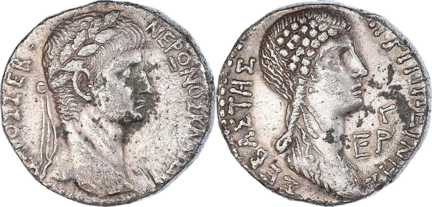 Tetradrachm 56-57 Antioch Coin, Seleucis and Pieria, Nero and Agrippina ...