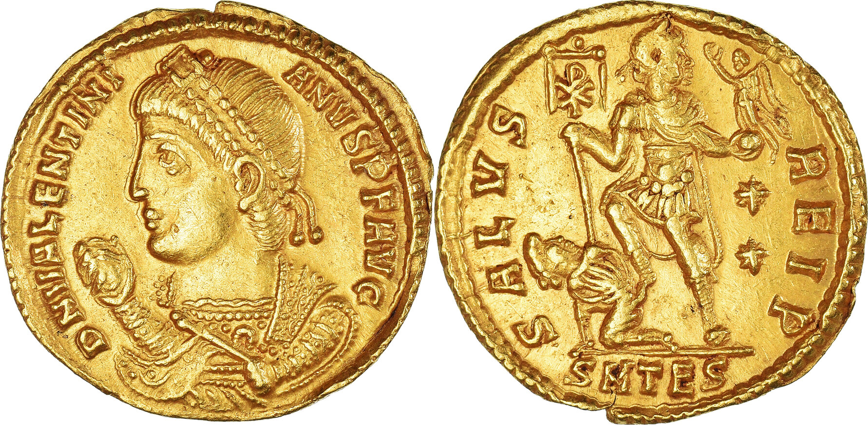 Solidus 364-367 Thessalonica Valentinian I, Thessalonica, Rare, Gold ...