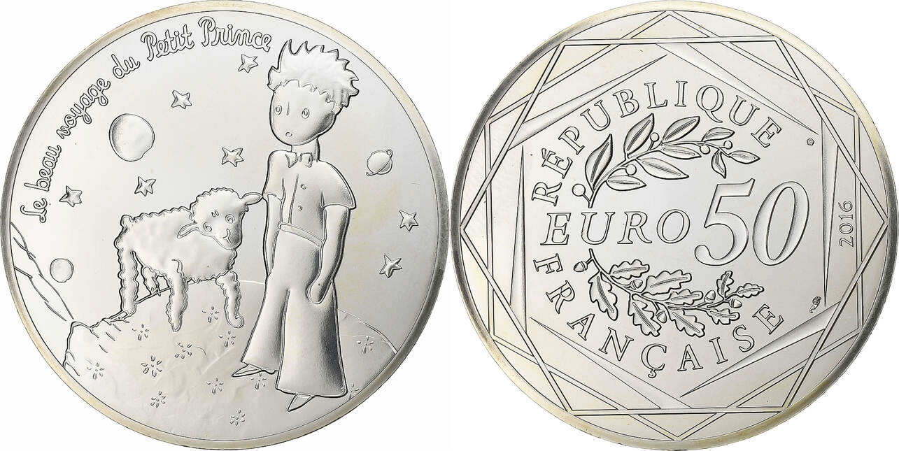 France 50 Euro 2016 Monnaie de Paris Petit Prince Beau Voyage, Monnaie