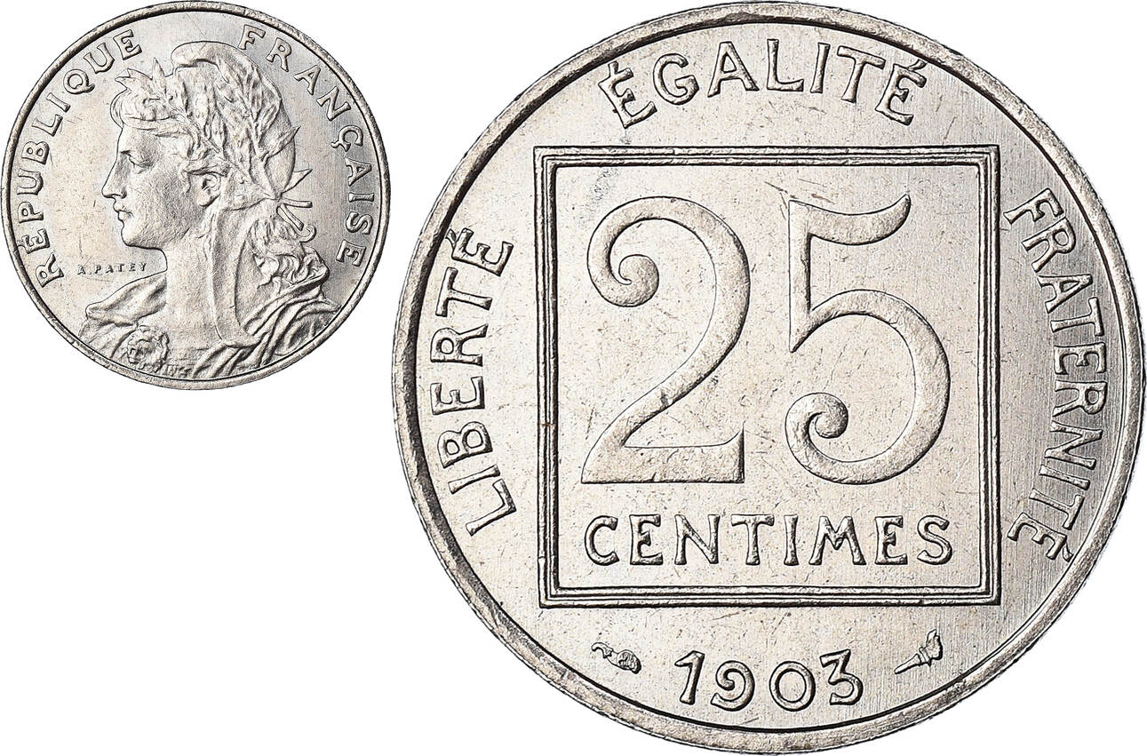 Pièce De 25 Centimes De Franc Rare