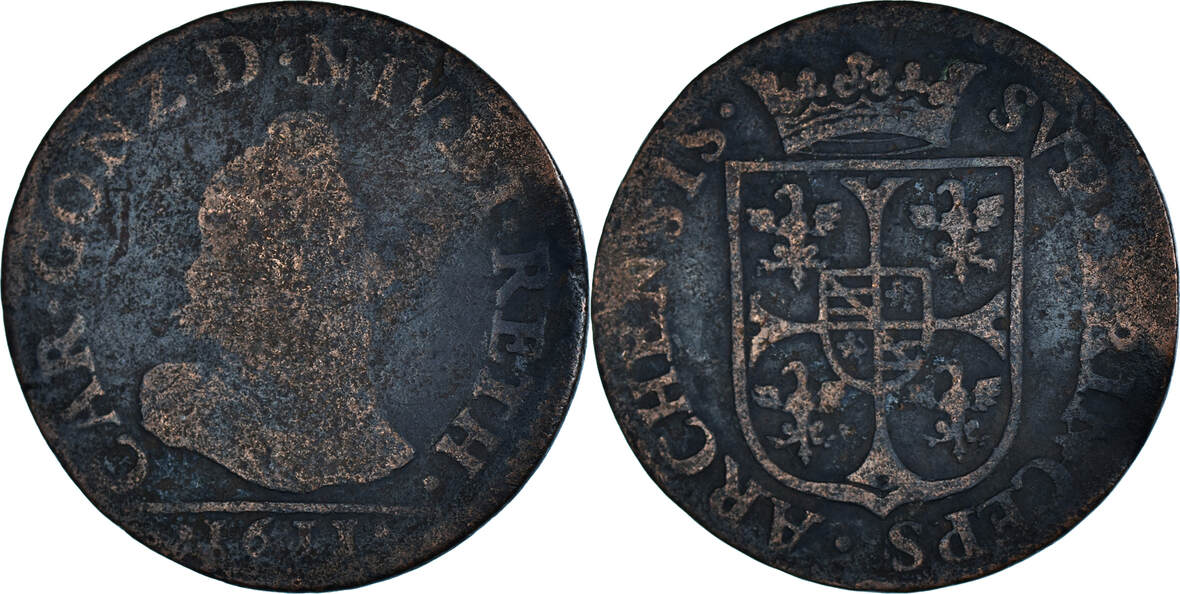 france-liard-1611-charleville-coin-principaut-d-arches-charleville