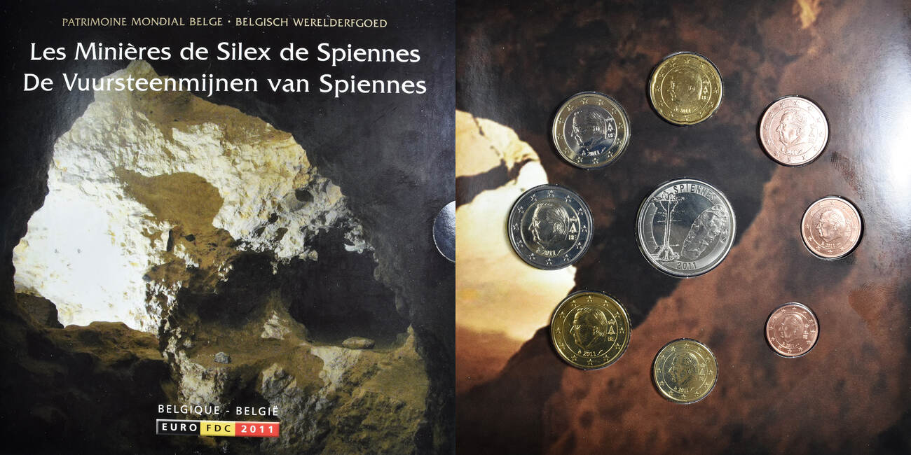 Belgium 1 Cent to 2 Euro 2011 Royal Belgium Mint euro set - Les ...