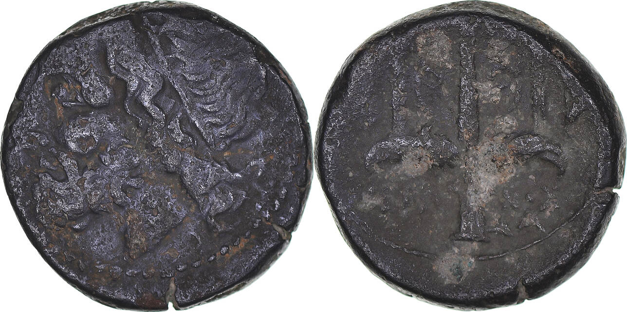 Litra 275 215 bc syracuse coin sicily hieron ii syracuse bronze f