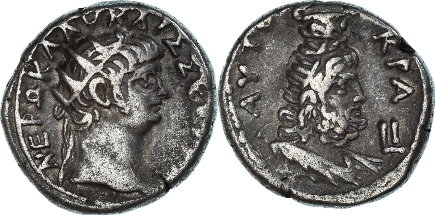 Tetradrachm 6364 Alexandria Coin, Egypt, Nero, Alexandria, Billon, RPC