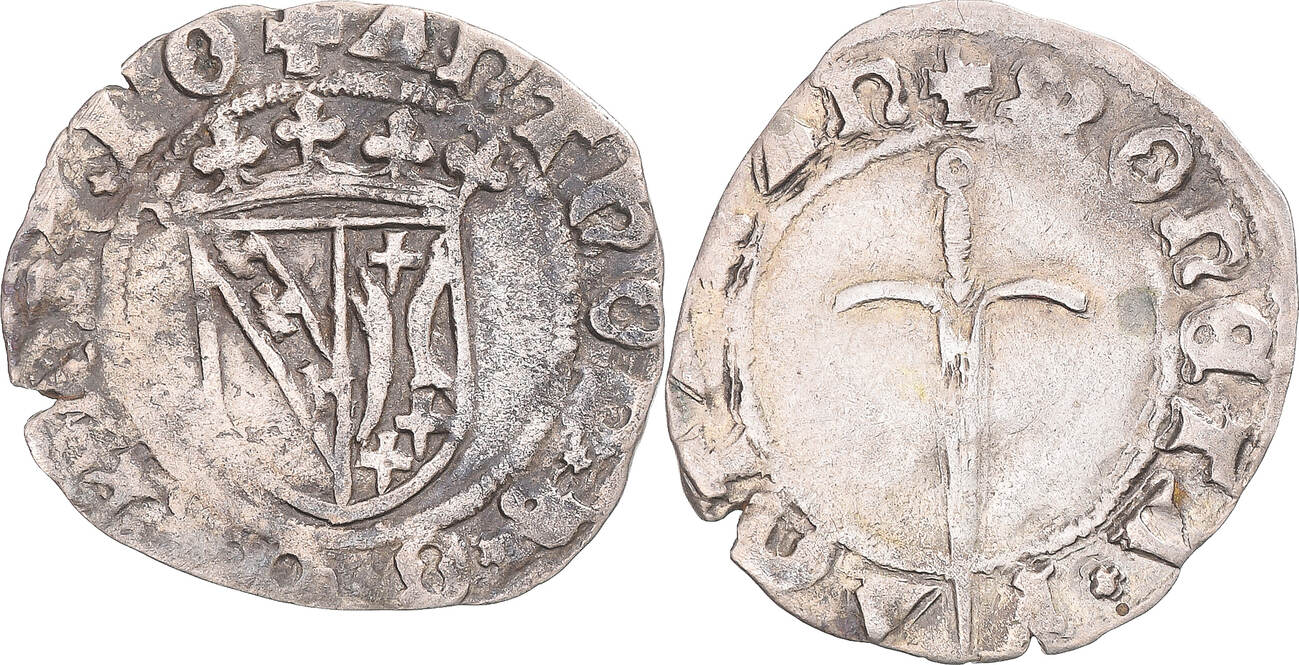 France Sol 15081544 Nancy Coin, LORRAINE, Antoine le bon, Nancy