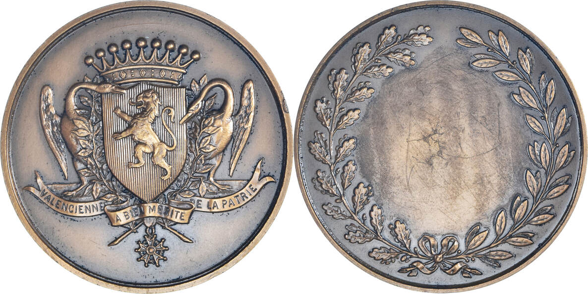 185228] Frankreich, Medaille, Valenciennes a bien mérité de la Patrie, Politic | eBay