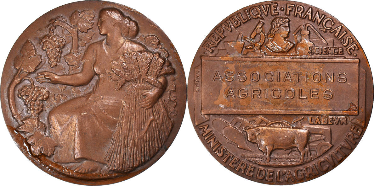 483 - Médaille Associations Agricoles – TTB+ - Aurum Omnes