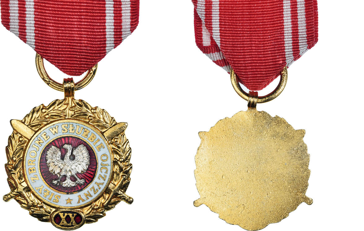 Poland Medal Forces Armées au Service de la Patrie, 20 Ans, Military ...