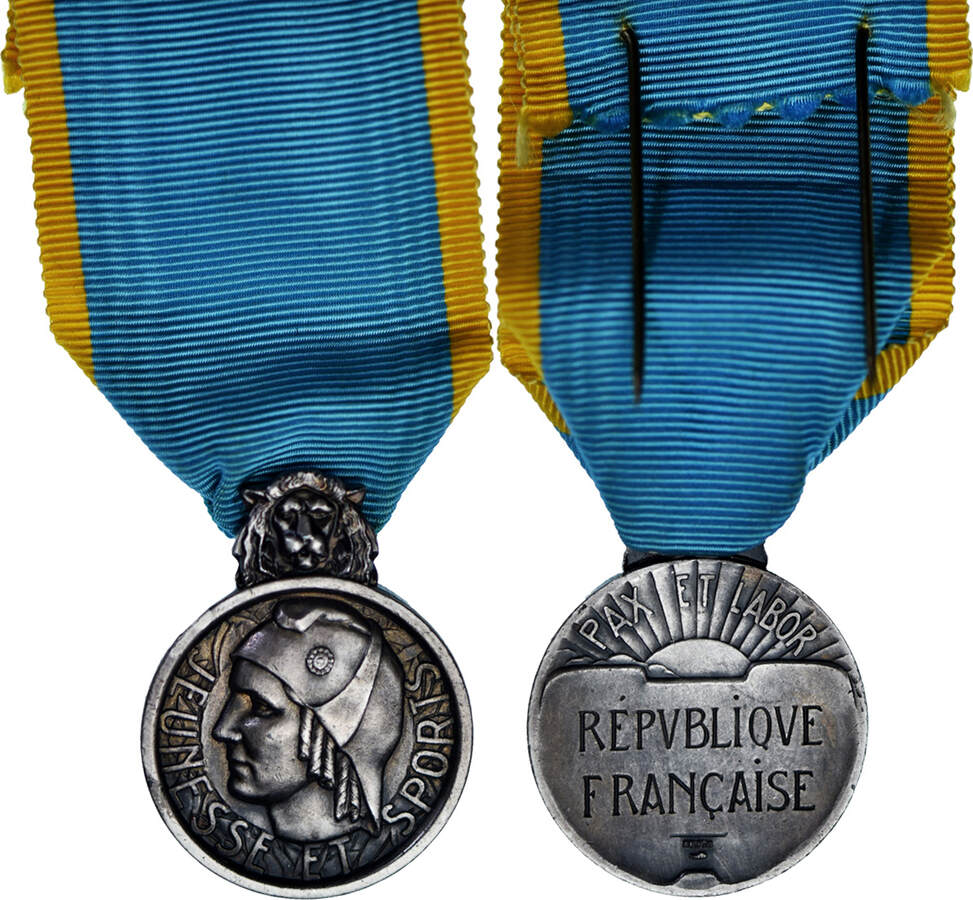 MEDAILLE EDUCATION PHYSIQUE ET SPORTS PAX ET LABOR / FRANCE Ancienne