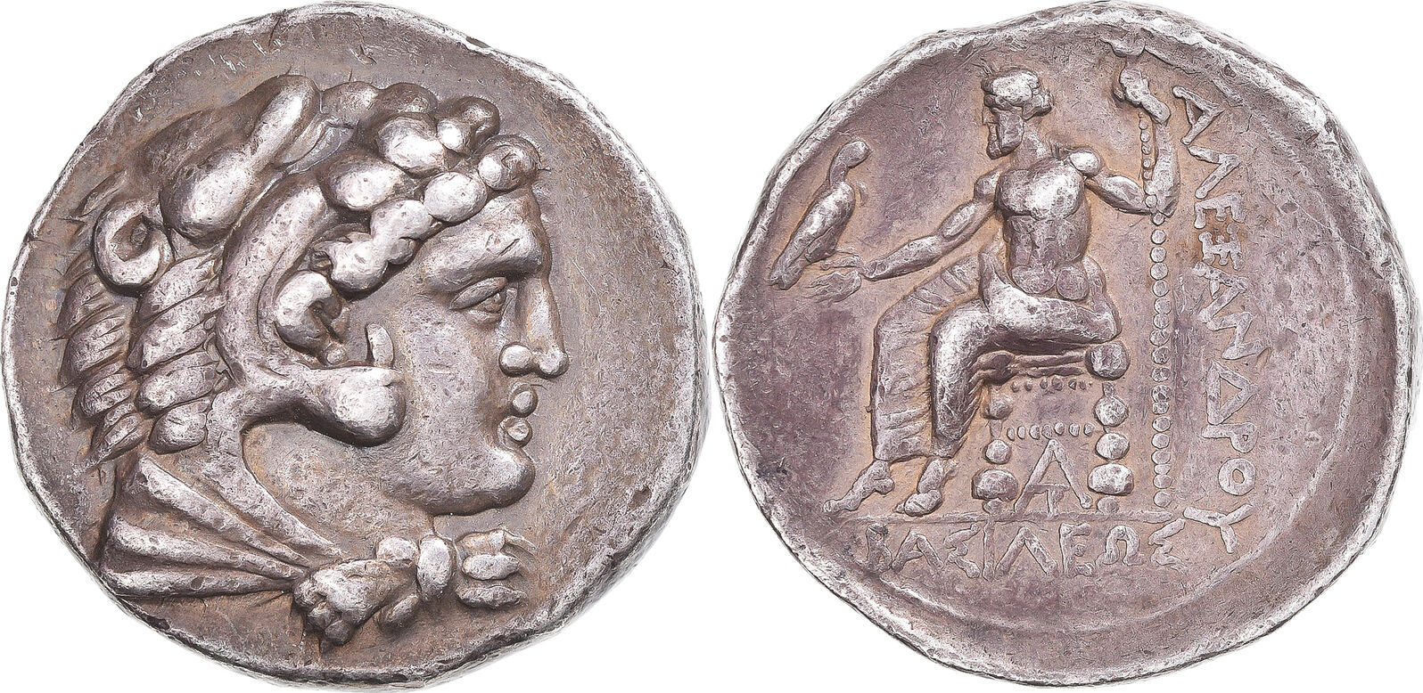 Tetradrachm ca. 328-323 BC Arados Coin, Alexander III, Arados, Silver ...