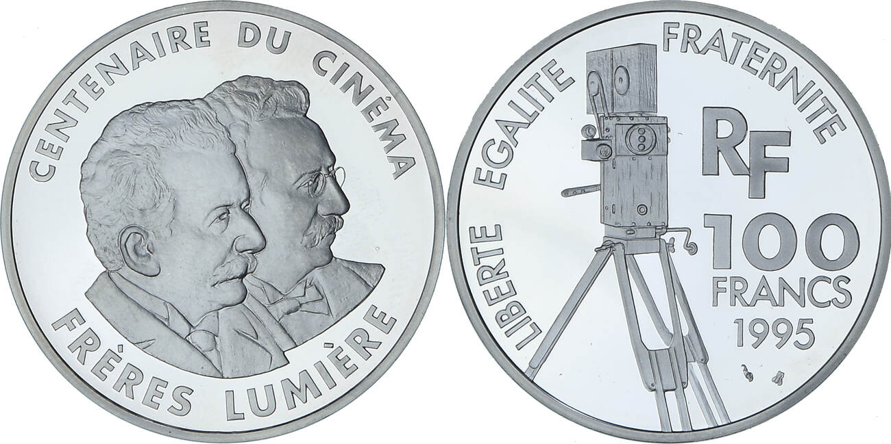 France 100 Francs 1995 Monnaie de Paris Coin, Frères Lumière, Monnaie de  Paris, BE MS(65-70) | MA-Shops